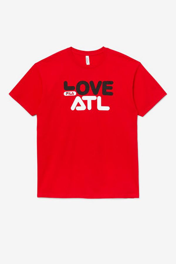 Fila Tričká Panske Červené - Love Atl Atlanta Vypredaj - Slovakia 03968-FIOY